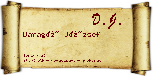 Daragó József névjegykártya